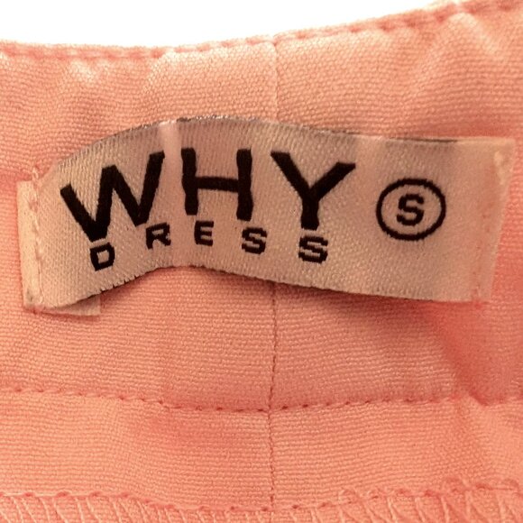 WHY DRESS x SIMONS PINK TUXEDO pants Sz S /~ 27 W * FEATHERED * FORMAL PARTY NWT - Picture 6 of 7